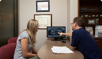 Older teen at a dental appointment