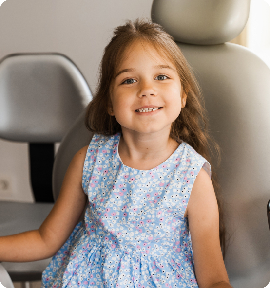 A young patient during a gentle dental check-up